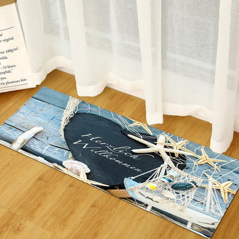 Modern Kitchen Rug Home Hallway Entrance Doormat Living Room Bedroom Children's Decoration Carpet Bathroom Anti-Slip Floor Mat
