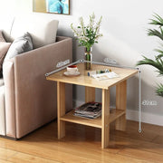 Solid Wood Bedroom Side Table Modern & Sturdy Storage
