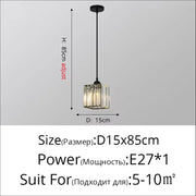 Modern Pendant Light Indoor K9 Led E27 Crystal Chandelier Luxury Ceiling Lamp Bedroom Living Room Dining Room Lustre Fixture