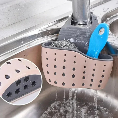 Kitchen stuff Sink Holder Drain Basket & Sponge Soap storage rack