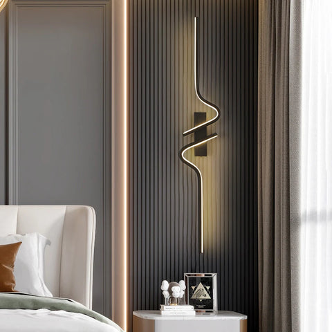 Wall Light Bedroom Modern Minimalist Strip Led Lights For Bedside Wall Sconce Led Light Living Room TV Sofa Background Wall Lamp