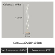 Nordic Postmodern Black White Floor Lamp Rotate Design Rgb Lamp Dining Room Bedroom Study Hotel Man Bedroom Decoration Light