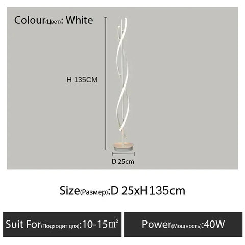 Nordic Postmodern Black White Floor Lamp Rotate Design Rgb Lamp Dining Room Bedroom Study Hotel Man Bedroom Decoration Light