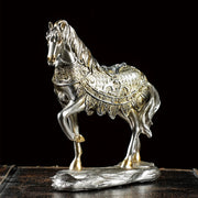 Horse Ornaments, Resin Sculpture Artworks, Suitable For Home Living Room, Office Decoration, Desktop Display Entrance Decoration
