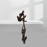 Man Lifting Woman Figurine Art Statue Lover Sculpture Ornament Home Desktop Decor Dancing Couple Sculpture Art Creative Artwork