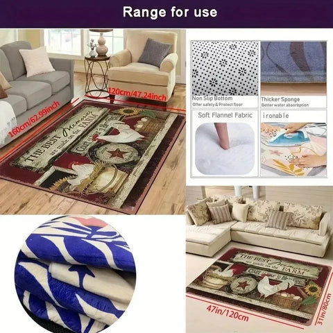 Moroccan Rugs for Living Room Geometric Tribal Bedroom Area Rug Large Shedding Soft Resistant Carpet for Den Kitchen Home Decor