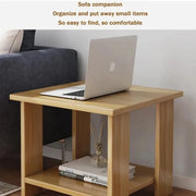 Solid Wood Bedroom Side Table Modern & Sturdy Storage