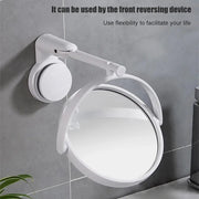 Wall Mounted Makeup Mirror Bathroom Single-Sided Mirror Rotating Folding No Punching Hig Home