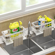 Adjustable Kitchen Sink Shelf Drainage Rack for Sponges & Spices kitchen 