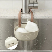 Kitchen Sink Organizer Hanging Drain Basket & Faucet Caddy