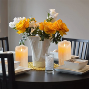 LED Candles, Flickering Flameless Candles,Rechargeable Candle, Real Wax Candles with Remote Control,10cm