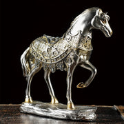 Horse Ornaments, Resin Sculpture Artworks, Suitable For Home Living Room, Office Decoration, Desktop Display Entrance Decoration