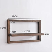 Wood Floating Wall Shelves ，Hanging Shelves for Wall Storage Rustic Farmhouse Decor for Bedroom Bathroom , Living Room Kitchen