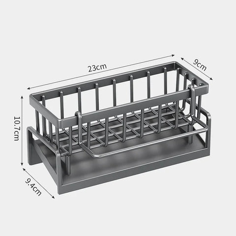 Adjustable Kitchen Sink Shelf Drainage Rack for Sponges & Spices kitchen 