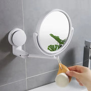 Wall Mounted Makeup Mirror Bathroom Single-Sided Mirror Rotating Folding No Punching Hig Home