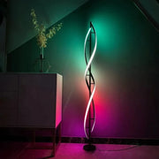 Nordic Postmodern Black White Floor Lamp Rotate Design Rgb Lamp Dining Room Bedroom Study Hotel Man Bedroom Decoration Light