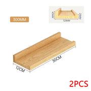 Wall Wood Floating Shelves Display Rack Wall Partition Laminate Hanging Hole-free Storage Shelf Home Closet Bathroom Organizer