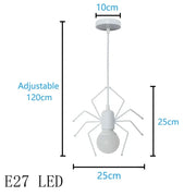 Pendant Light Nordic Little Man Spider Hanging Lamp Iron Swing Lamps Retro Loft Lighting LED Fixture for Kids Room Coffee Bar