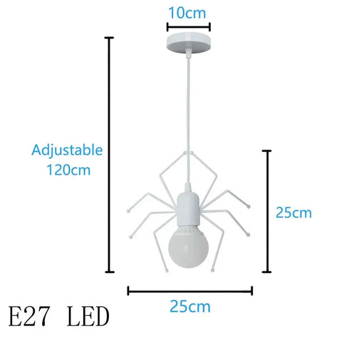 Pendant Light Nordic Little Man Spider Hanging Lamp Iron Swing Lamps Retro Loft Lighting LED Fixture for Kids Room Coffee Bar
