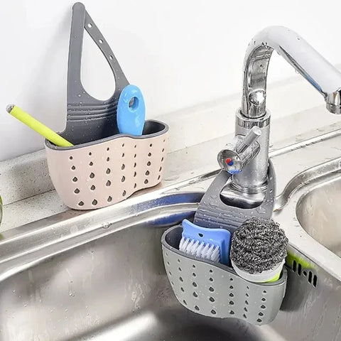 Kitchen stuff Sink Holder Drain Basket & Sponge Soap storage rack