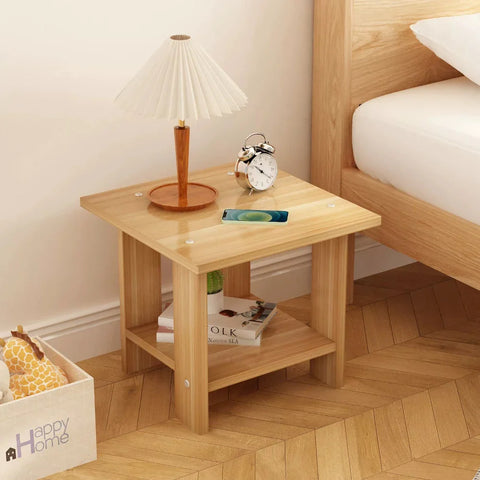 Solid Wood Bedroom Side Table Modern & Sturdy Storage