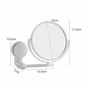 Wall Mounted Makeup Mirror Bathroom Single-Sided Mirror Rotating Folding No Punching Hig Home