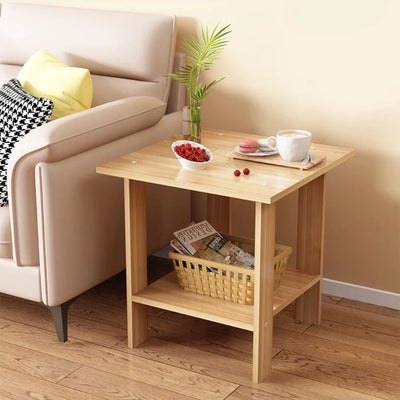 Solid Wood Bedroom Side Table Modern & Sturdy Storage