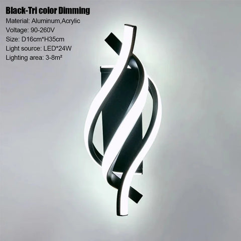 Modern LED Wall Lamp Home Line Decoration Wall Lamp Living Room Background Wall Bedroom Headboard Lighting Indoor lighting