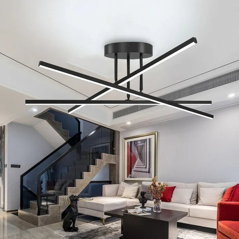 Pendant Light Living Room Light Nordic Lighting Fixtures Modern And Simple Gold Black Aluminum Bedroom Dining Room Main Light
