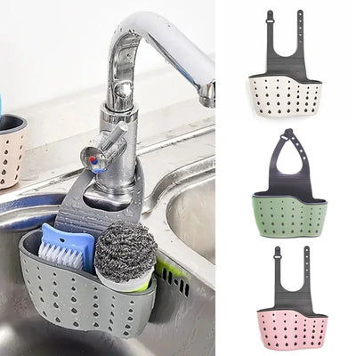 Kitchen stuff Sink Holder Drain Basket & Sponge Soap storage rack