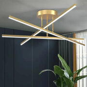 Pendant Light Living Room Light Nordic Lighting Fixtures Modern And Simple Gold Black Aluminum Bedroom Dining Room Main Light