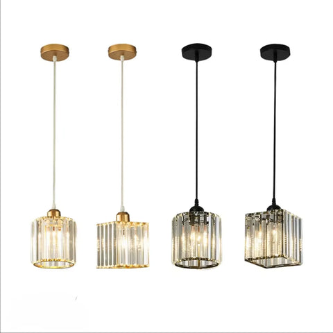 Modern Pendant Light Indoor K9 Led E27 Crystal Chandelier Luxury Ceiling Lamp Bedroom Living Room Dining Room Lustre Fixture
