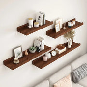 Wall Wood Floating Shelves Display Rack Wall Partition Laminate Hanging Hole-free Storage Shelf Home Closet Bathroom Organizer