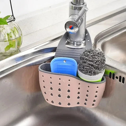 Kitchen stuff Sink Holder Drain Basket & Sponge Soap storage rack
