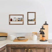 Wood Floating Wall Shelves ，Hanging Shelves for Wall Storage Rustic Farmhouse Decor for Bedroom Bathroom , Living Room Kitchen