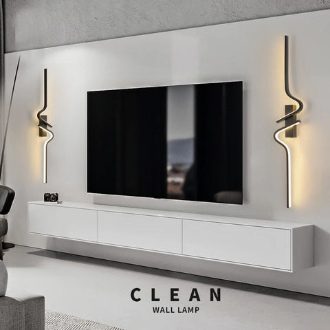 Wall Light Bedroom Modern Minimalist Strip Led Lights For Bedside Wall Sconce Led Light Living Room TV Sofa Background Wall Lamp