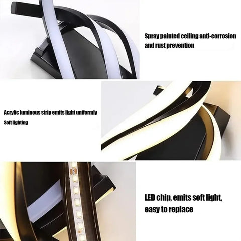 Modern LED Wall Lamp Home Line Decoration Wall Lamp Living Room Background Wall Bedroom Headboard Lighting Indoor lighting