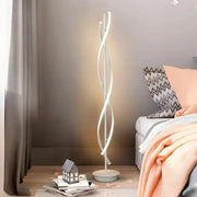 Nordic Postmodern Black White Floor Lamp Rotate Design Rgb Lamp Dining Room Bedroom Study Hotel Man Bedroom Decoration Light