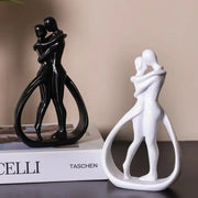Contemporary Embrace Sculpture: Stylish Abstract Art Piece for Elegant Living Room & Home Decor